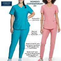 Cherokee nyilatkozat Női Warm Up Scrubs kabát Zip Front CK365