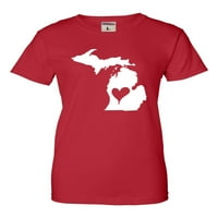 Női Szeretem Michigan I Heart Michigan Póló
