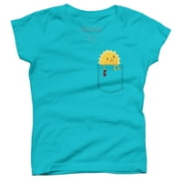 Pocketful of sunshine Girls Ocean Blue grafikus póló-az emberek tervezése L