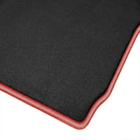 Ram Pickup Black piros szélű szőnyegszőnyegű szőnyegek padlószőnyegei, Custom Fit for 2010, 2011, 2012, 2013, 2014,