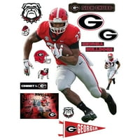 Fathead Nick Chubb Georgia Bulldogs Életnagyságú Kivehető Fali Matrica