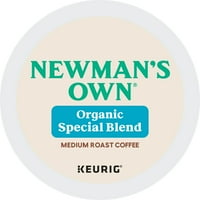 Newman saját szerves, speciális keverék, közepes sült K-csésze kávépárnák, Gróf