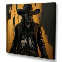 Designart Western Cowboy I Canvas Wall Art