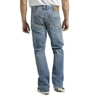 Ezüst Jeans Co. férfi Craig Easy Fit bootcut farmer, derékméret 30-42