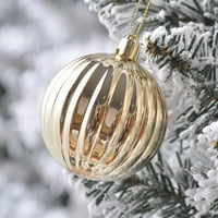 Multi-texturált karácsonyi labdák dísztárgyak Xmas Tree Shatterproof függő labda az ünnepi esküvői Party dekorációhoz