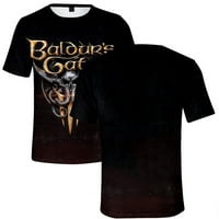 Baldur ' s Gate játék Merch póló Új Alkalmi Női Férfi Crewneck Rövid ujjú póló