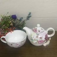 Elegantoss csont porcelán Tea egy készlet Rózsa Design, vonzó újrafelhasználható kézzel készített ajándék Bo