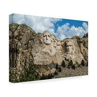Védjegy képzőművészet 'Mount Rushmore in Day' vászon művészet által Galloimages Online