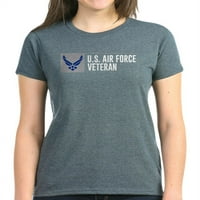 CafePress-Amerikai Légierő veterán-női sötét póló