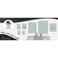 Stupell Industries Meleg Téli Kívánságait Havas Pingvinek Nyaralás Festmény Galéria Csomagolva Vászon Nyomtatás Wall