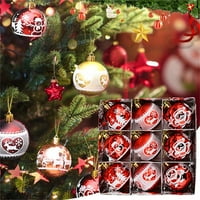Sehao otthoni ajándékok pároknak Karácsonyfa díszek karácsonyi labda dekoráció készlet piros zöld és arany karácsonyi