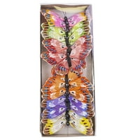 Papír pillangók, többszínű ,, 12 csomag