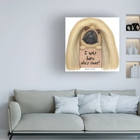 Danny Gordon Art 'pekingese a Sign Born Cute' Canvas Art