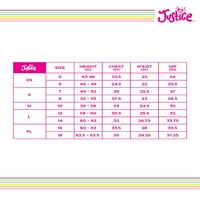 Justice J-Sport Girls Active Long Ueve CrewNeck pulóver és nadrág, 5-18.