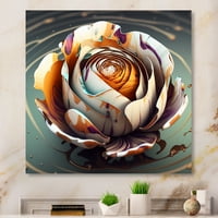 Designart Rainbow Blooming Crocus Rose II vászon fali művészet