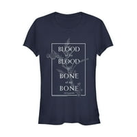 Junior Outlander vér a vérem esküvői fogadalom grafikus póló Sötétkék kicsi