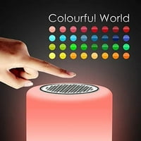 Bluetooth hangszóró Hi-Fi Hordozható Vezeték nélküli sztereó hangszóró érintésvezérléssel színes LED téma