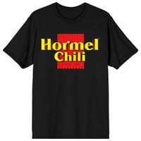 Hormel Chili óta Férfi fekete póló-XL