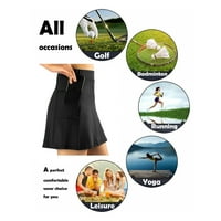 Tenisz szoknyák női Golf atlétikai Activewear Skorts nyári edzés futó nadrág zsebekkel