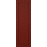 12 W 70 H True Fit PVC egy panel Chevron modern stílusú rögzített redőnyök, bors piros