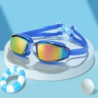 Úszószemüveg nagy képkeret vízálló és köd elleni úszószemüveg HD galvanizáló felnőtt férfi és nő szilikon úszószemüveg