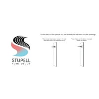 Stupell Industries Absztrakt Mountain River Blokkolt semleges grafikus művészet, keret nélküli művészet nyomtatott