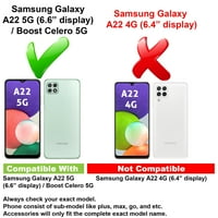 VIBECover vékony tok kompatibilis a Samsung Galaxy A 5G Boost Celero 5g, TOTAL Guard FLE Tpu fedél, Queen Graffiti