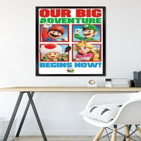 A Super Mario Bros. Film-A Nagy Kaland Fali Poszterünk, 22.375 34 Bekeretezve