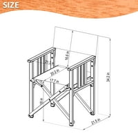 ia Asheville téglalap alakú kültéri étkezőkészlet Eucalyptus fa, ideális teraszhoz, üléskapacitás: 6