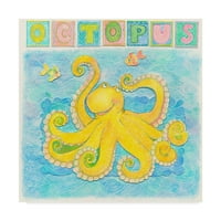 A Cheryl Piperberg „Octopus Peajful” vászon művészete