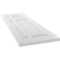 Ekena Millwork 18 W 30 H True Fit PVC San Juan Capistrano misszió stílusú rögzített redőnyök, befejezetlen