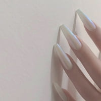 Pro Beauty Tools Nails nyomja meg a körmöket hosszú, 3D-s strassz koporsó körmök Design hamis körmök ragasztóval a