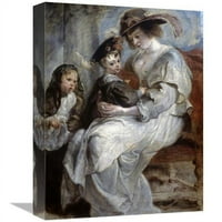 be. Helena Fourment & Children Művészeti Nyomtatás-Peter Paul Rubens