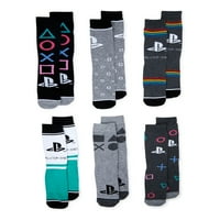 A Sony PlayStation férfi legénység zoknit, 6-csomagot