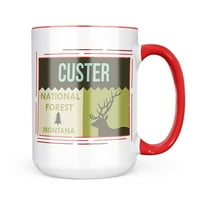 Neonblond Nemzeti amerikai erdő Custer Nemzeti Erdő bögre ajándék kávé Tea szerelmeseinek
