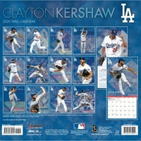 Los Angeles Dodgers Clayton Kershaw: Játékos Fali Naptár