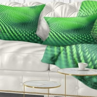Designart Green 3D tüskés textúra - Absztrakt dobás párna - 12x20