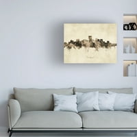 Michael Tombsett 'Richmond Virginia Skyline Vintage' Canvas Art