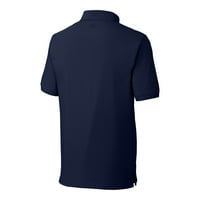 Férfi vágó & Buck Navy Atlanta Falcons nagy & magas előny Tri-Blend Pique Polo