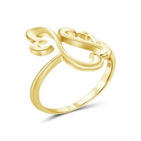 JewelersClub 14k aranyozott ezüst szív gyűrű a nők számára