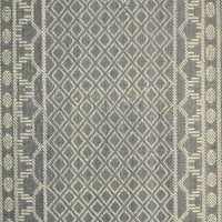 Lavinda kortárs marokkói stílusú szőnyeg, szürke elefántcsont, 7ft-9in 9ft-9in szőnyeg