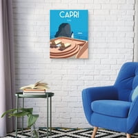 Mesterképes művészeti galéria Capri városok vászon művészeti nyomtatása, 22 28