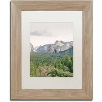 Védjegy Szépművészet 'Yosemite Valley 2' Canvas Art készítette: Ariane Moshayedi, Fehér Matt, Birch Frame