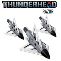 Új íjászat termékek Thunderhead borotva gabona Broadheads 3pk 60-779