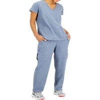 Hanes ComfortFit Stretch Női és női plusz Wrap Scrub Top