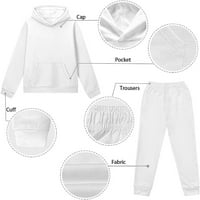 Kapucnis és Sweatpants a lányok kapucnis pulóverek és Jogger Set Unisex