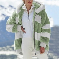 Hosszú ujjú Kapucnis Cipzár meleg divat téli kabát nő plusz Clearance zöld Méret 3xl