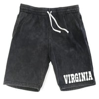 Férfi Virginia State V Vintage Fekete Gyapjú rövidnadrág X-nagy Vintage fekete