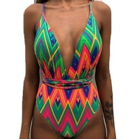 Női Bikini Párnázott Push-Up melltartó kötés fürdőruha Beachwear fürdőruha Fürdés