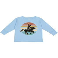 Inktastic Rodeo Team Roping Cowboy ajándék kisgyermek fiú vagy kisgyermek lány hosszú ujjú póló